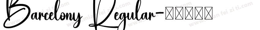 Barcelony Regular字体转换